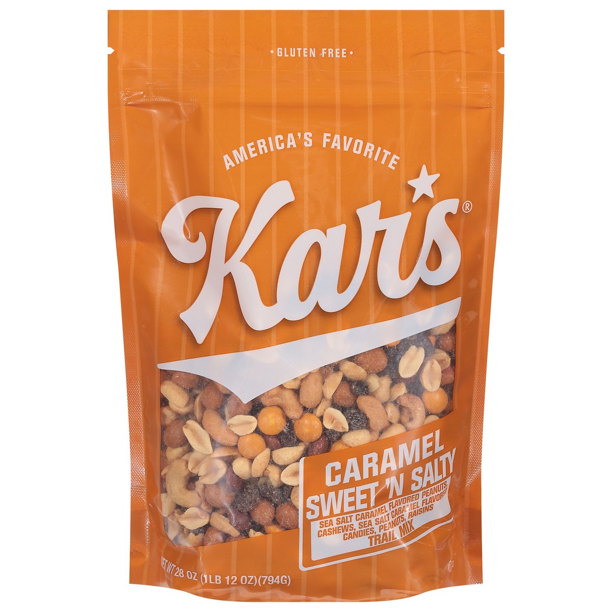 slide 1 of 13, Kar's Caramel Sweet 'N Salty Trail Mix 28 oz, 28 oz