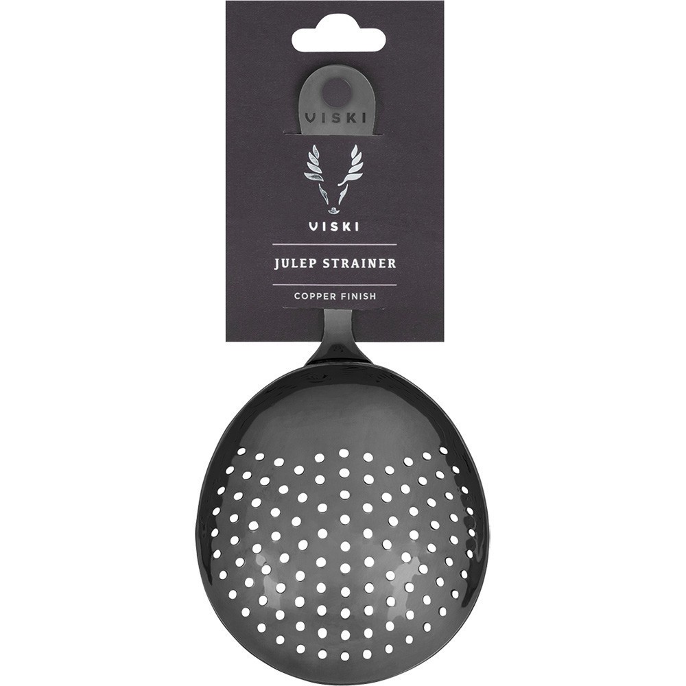slide 1 of 1, Viski - Julep Strainer - Gunmetal, 1 ct