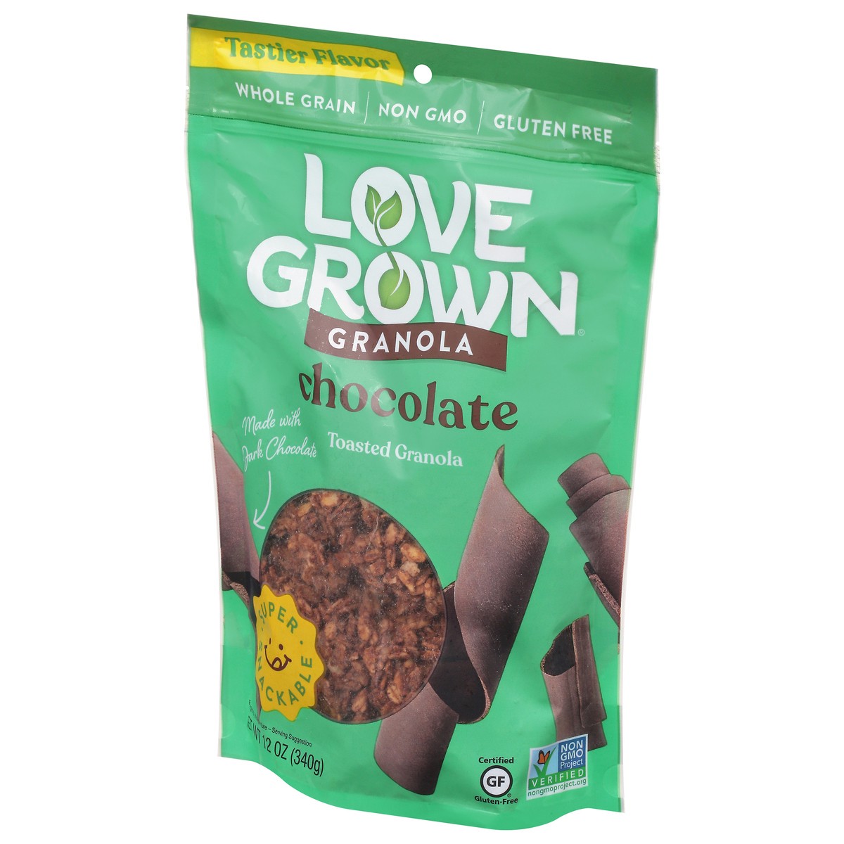 slide 3 of 9, Love Grown Chocolate Granola 12 oz, 12 oz