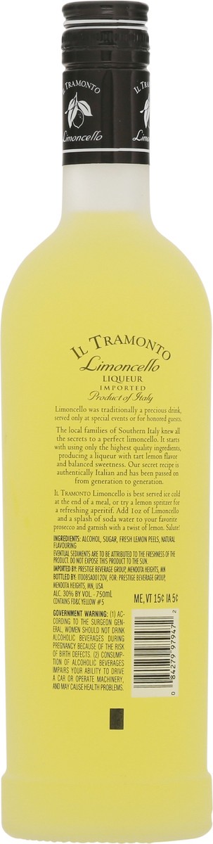 slide 2 of 9, IL Tramonto Limoncello, 750 ml