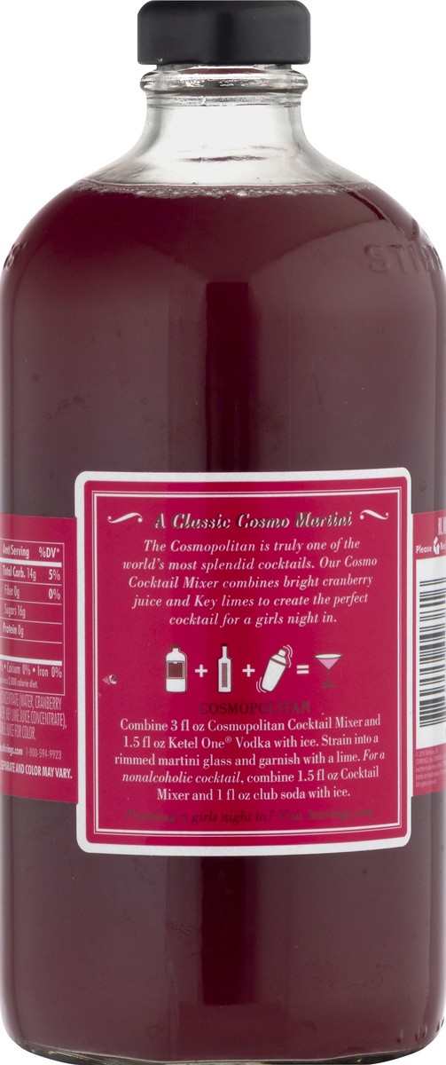 slide 5 of 12, Stirrings Cosmopolitan Mix, Non Alcoholic Cocktail Mixer, 750ml Bottle, 750 ml