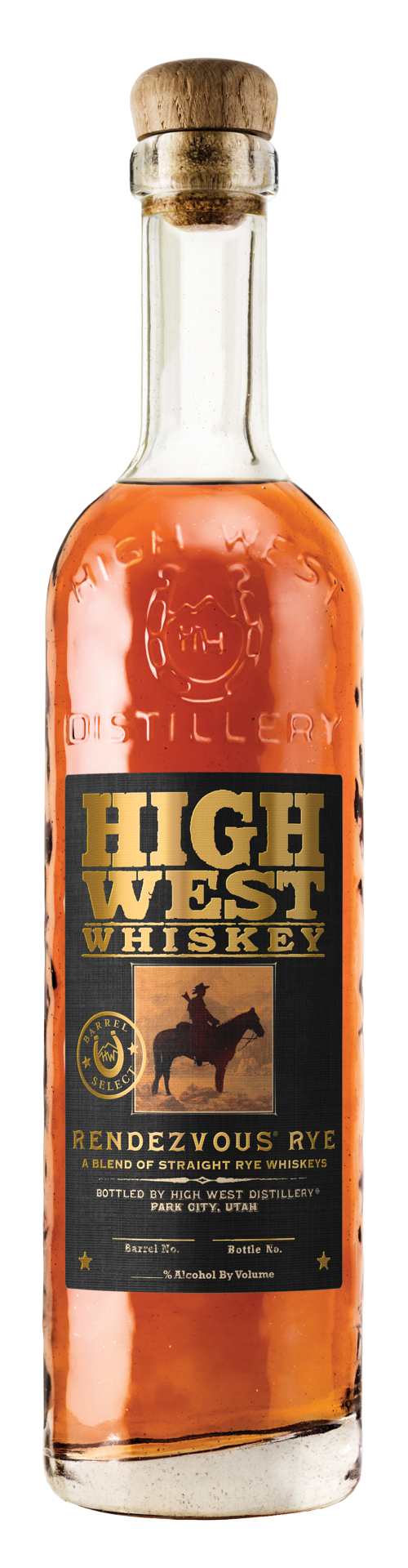 slide 1 of 4, High West Rendezvous Rye Barrel Select Whiskey, 750 mL Bottle, 100 Proof, 750 ml