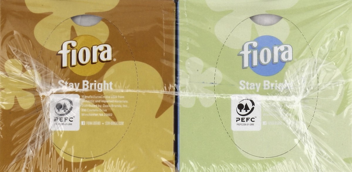 slide 2 of 5, Fiora Facial Tissue 4Pk, 86 ct