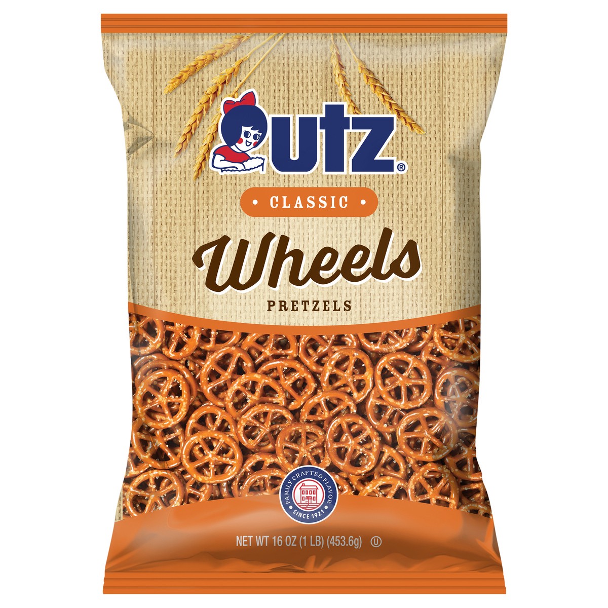 slide 1 of 7, Utz 16 oz Utz Classic Wheels Pretzels, 16 oz