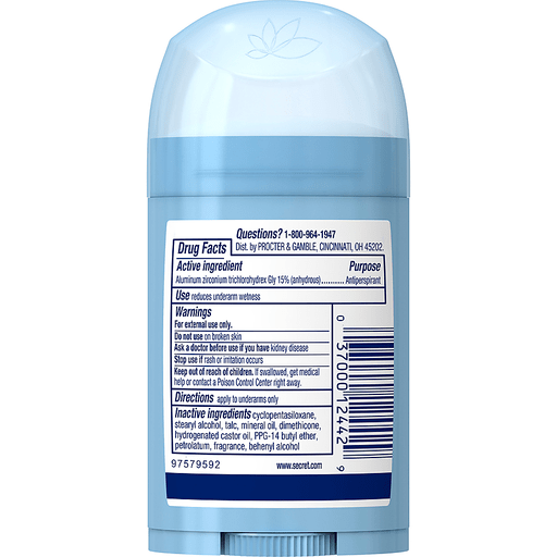 slide 2 of 12, Secret Wide Solid Antiperspirant and Deodorant, Powder Fresh, 1.7 oz, 1.7 oz