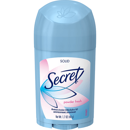 slide 10 of 12, Secret Wide Solid Antiperspirant and Deodorant, Powder Fresh, 1.7 oz, 1.7 oz