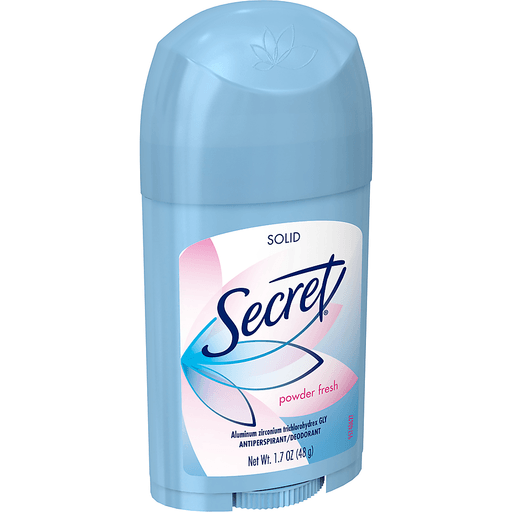 slide 4 of 12, Secret Wide Solid Antiperspirant and Deodorant, Powder Fresh, 1.7 oz, 1.7 oz