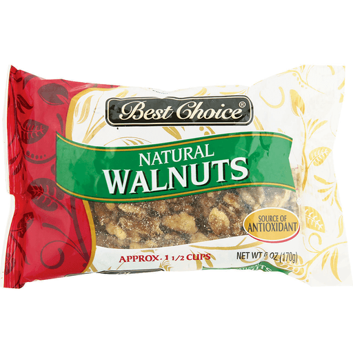 slide 1 of 1, Best Choice Natural Walnuts, 6 oz