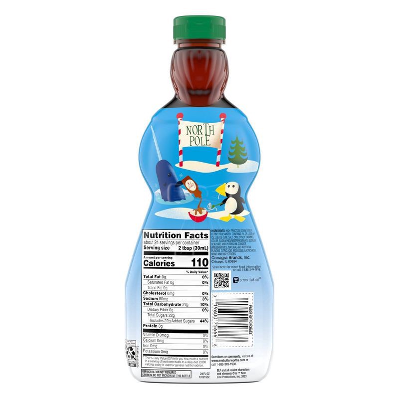 slide 2 of 8, Mrs. Butterworth's Original Pancake Syrup, Elf Movie Special Edition, 24 oz., 24 fl oz