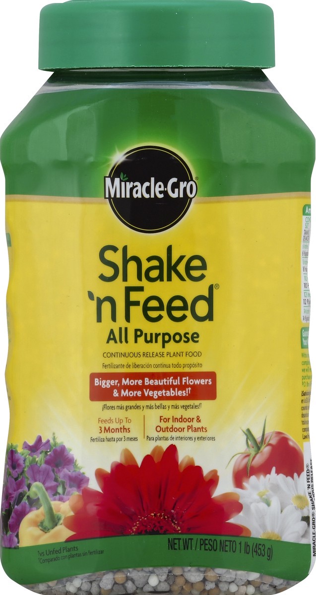 slide 2 of 2, Miracle-Gro Shake and Feed All Purpose Plant Food, 1 lb