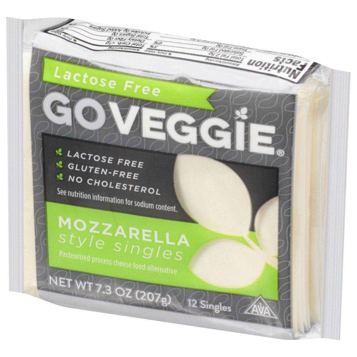 slide 7 of 9, GO VEGGIE Style Singles Mozzarella Cheese Food Alternative 12 ea, 7.3 oz