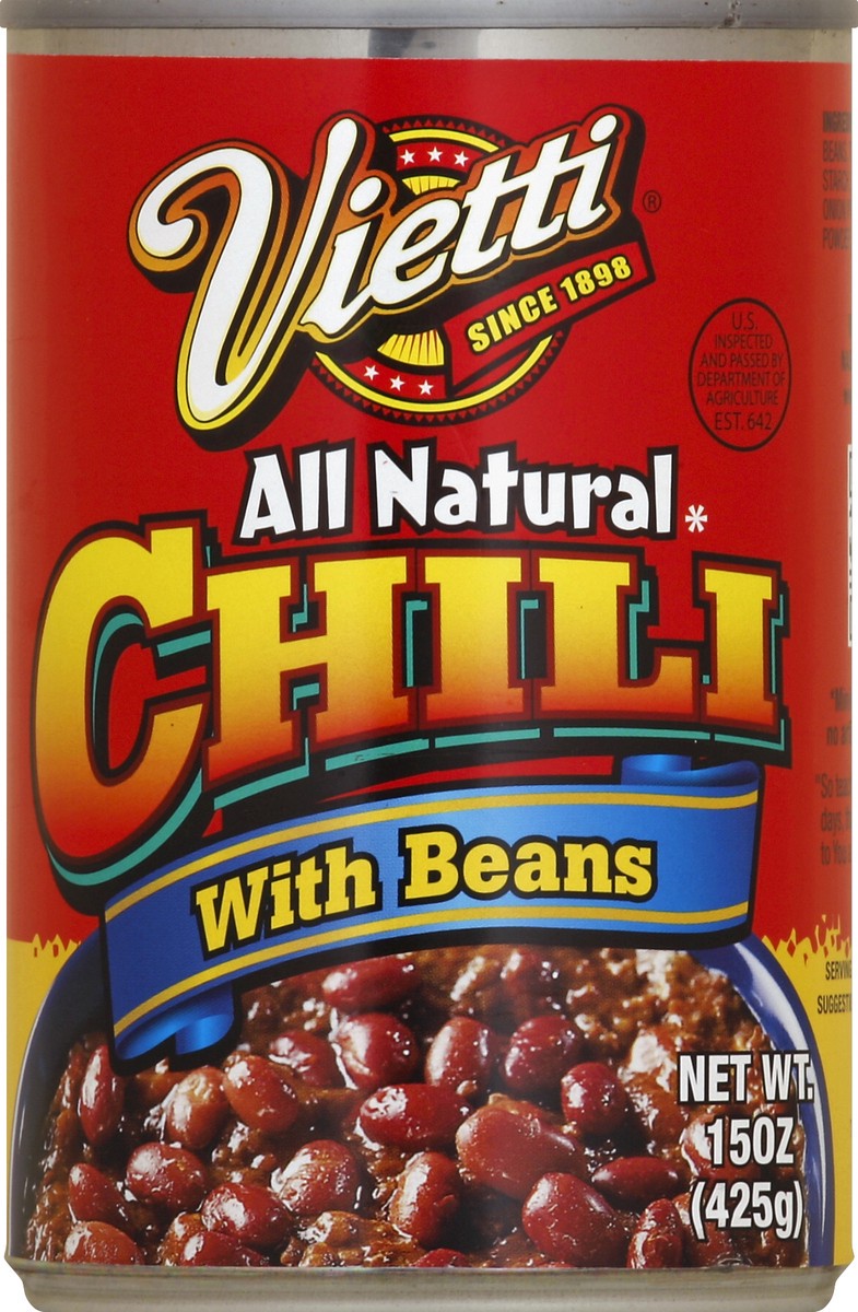 slide 2 of 2, Vietti Chili With Beans, 15 oz