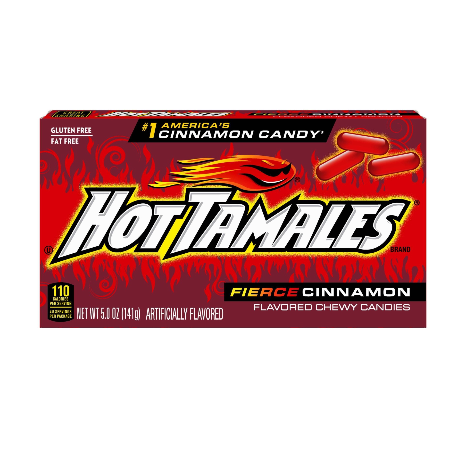 slide 1 of 5, Hot Tamales Fierce Cinnamon Candy, 5 oz