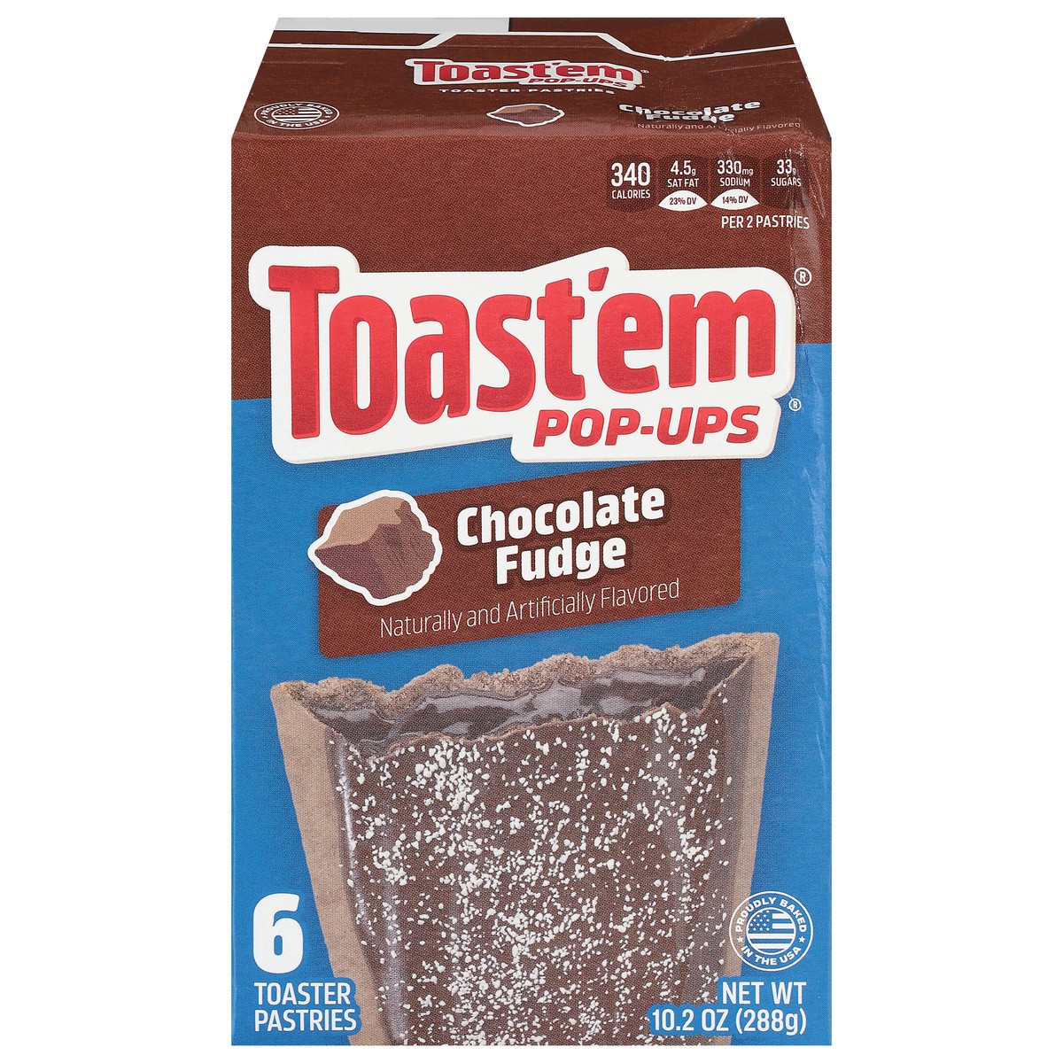 slide 9 of 13, Toast'em Pop-ups Chocolate Fudge Toaster Pastries 6 ea, 6 ct