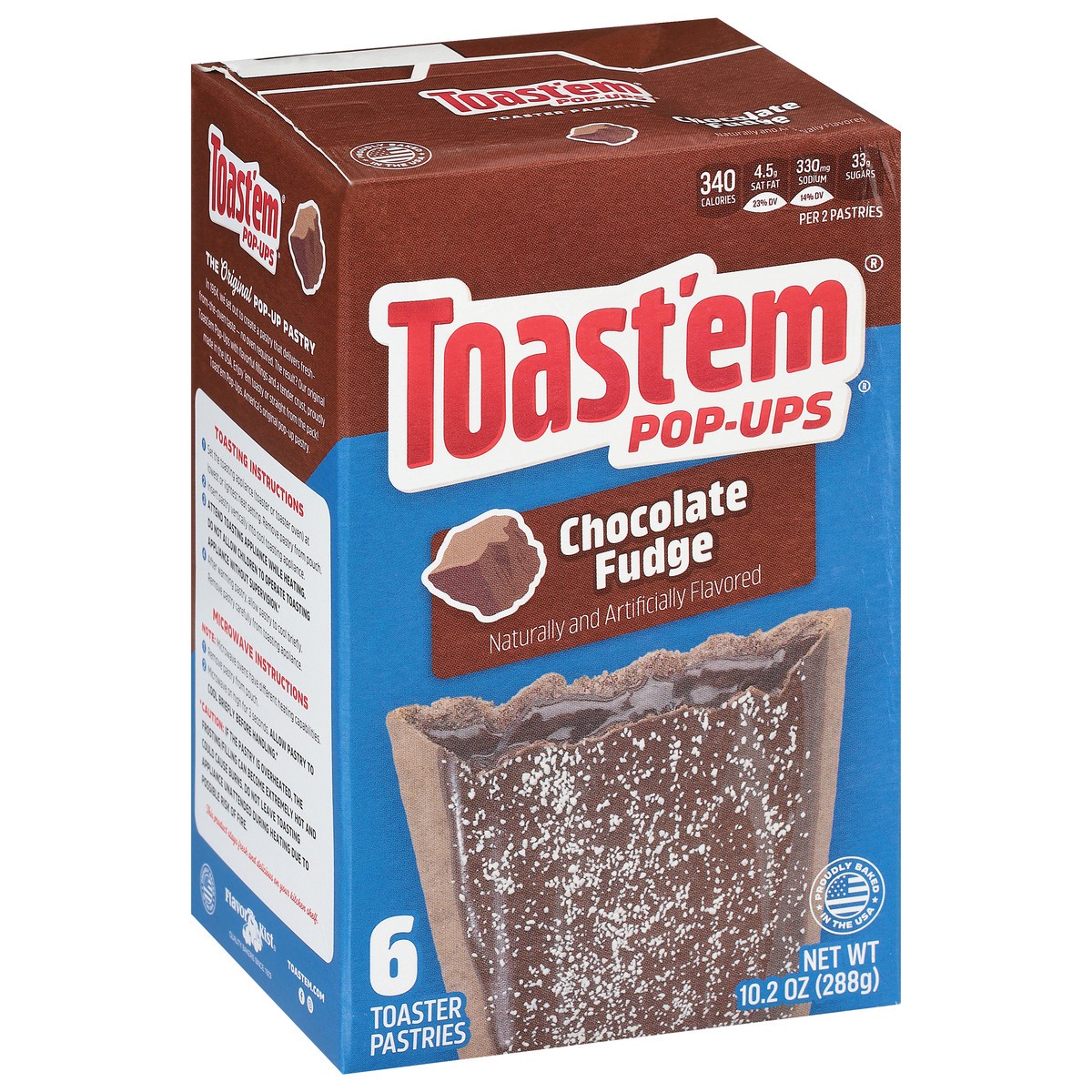 slide 3 of 13, Toast'em Pop-ups Chocolate Fudge Toaster Pastries 6 ea, 6 ct