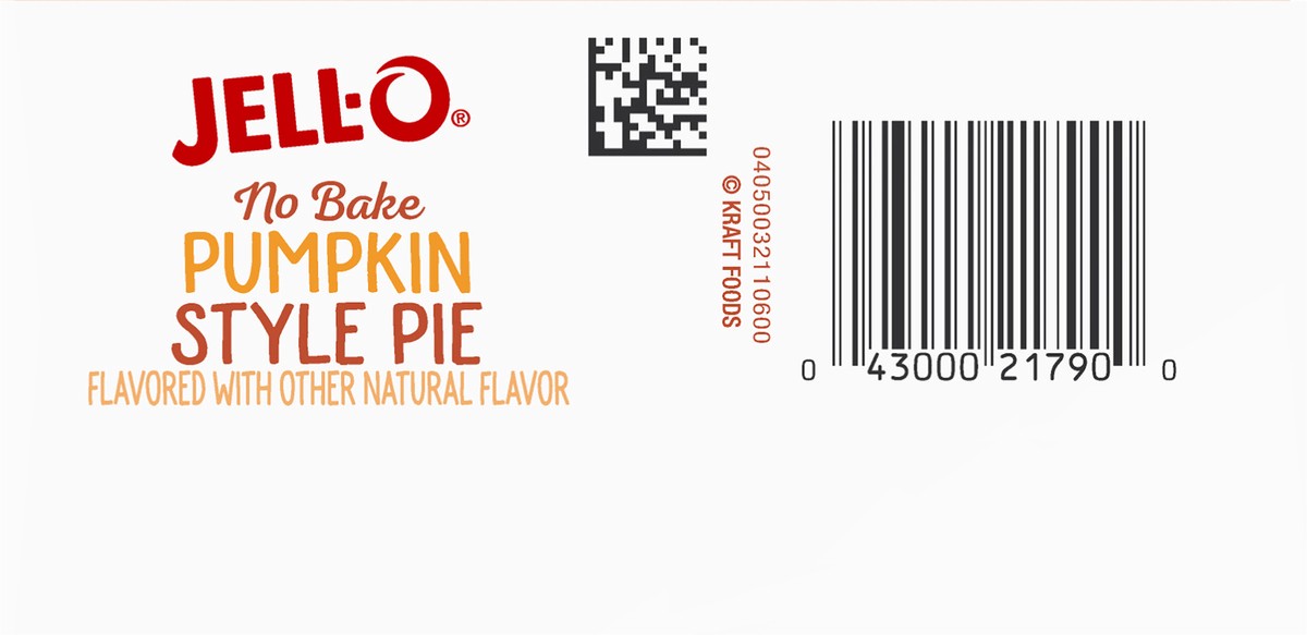 slide 2 of 13, Jell-O No Bake Pumpkin Style Pie Dessert Kit with Filling Mix & Crust Mix, 9.2 oz