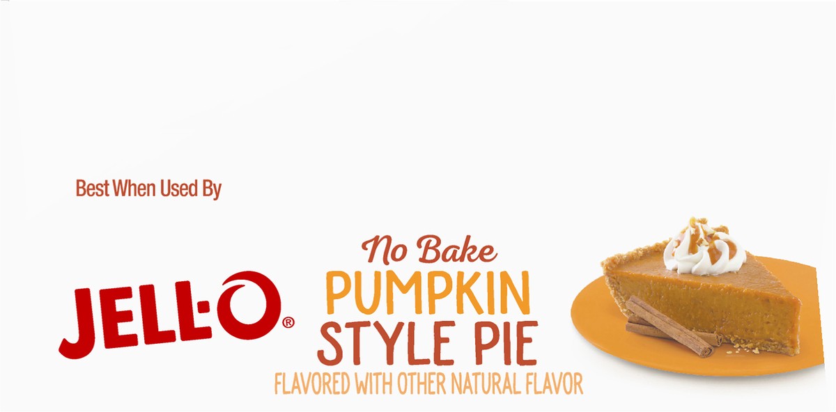 slide 4 of 13, Jell-O No Bake Pumpkin Style Pie Dessert Kit with Filling Mix & Crust Mix, 9.2 oz