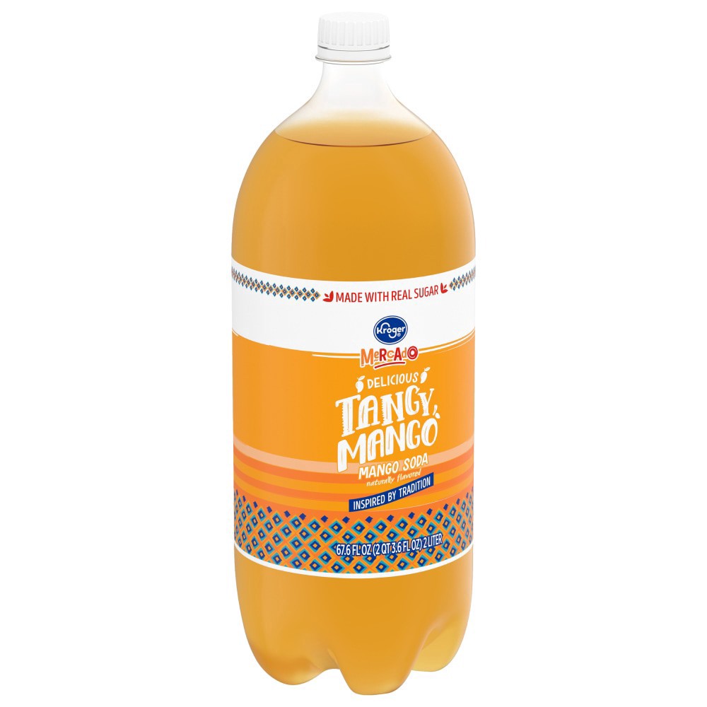 slide 1 of 2, Kroger Mercado Mango Soda - 2 liter, 2 liter