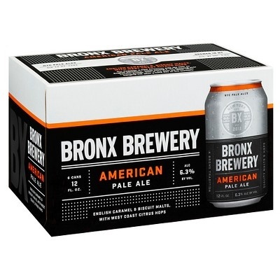 slide 1 of 1, Bronx Brewery Bronx Pale Ale Can, 6 ct; 12 oz