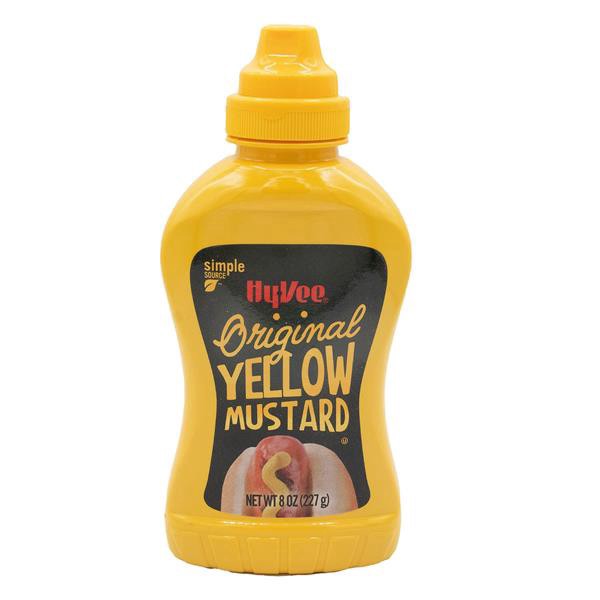 slide 1 of 1, Hy-vee Original Yellow Mustard, 8 oz