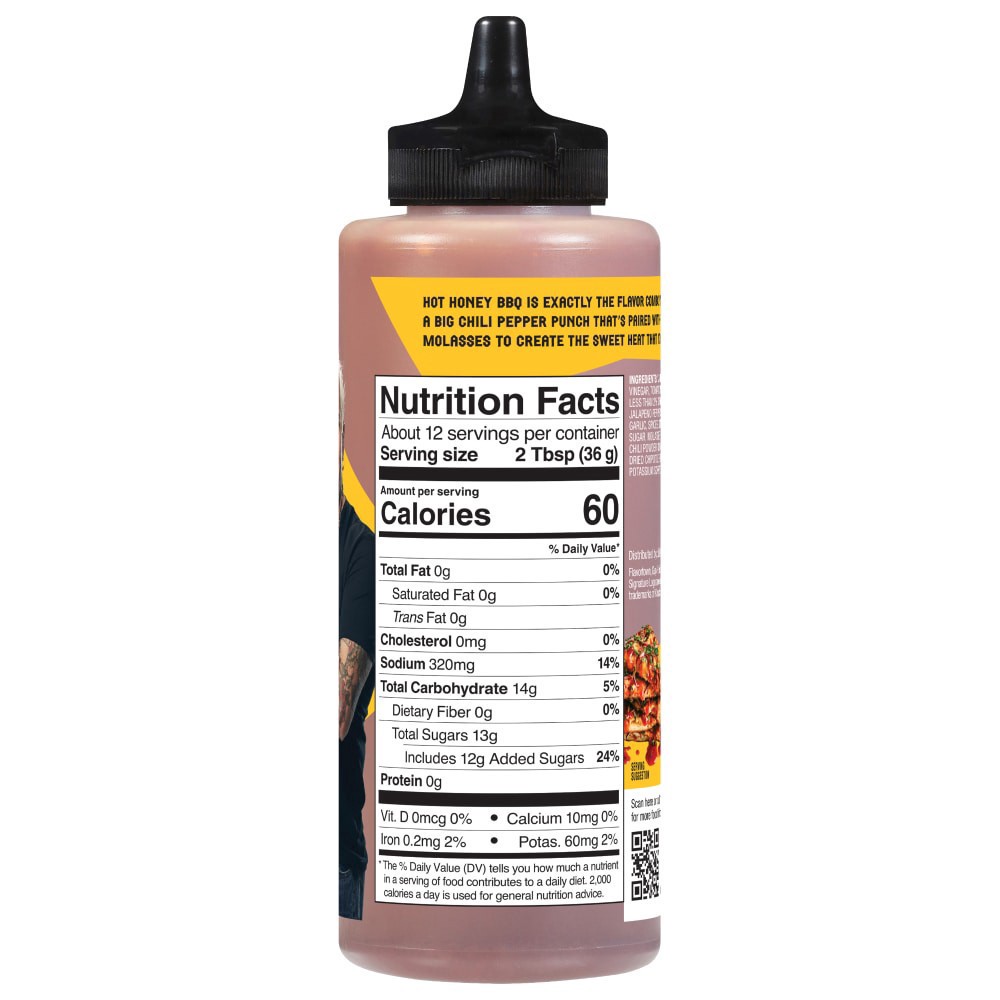slide 2 of 3, Flavortown Hot Honey BBQ Sauce 15.2 oz, 15.2 oz