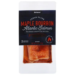 Bristol Seafood Cedar Plank Maple Bourbon Salmon