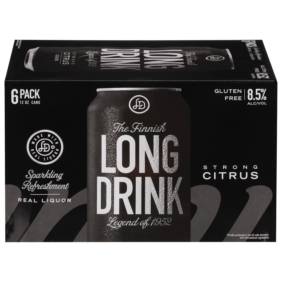 slide 4 of 12, The Finnish Long Drink Long Drink Strong Citrus Gin 6 - 12 fl oz Cans, 6 ct; 12 oz