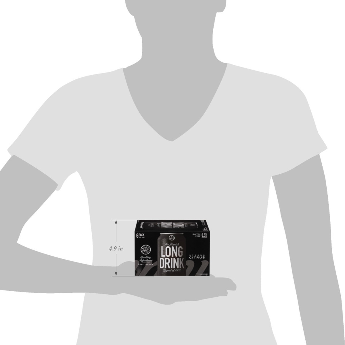 slide 7 of 12, The Finnish Long Drink Long Drink Strong Citrus Gin 6 - 12 fl oz Cans, 6 ct; 12 oz