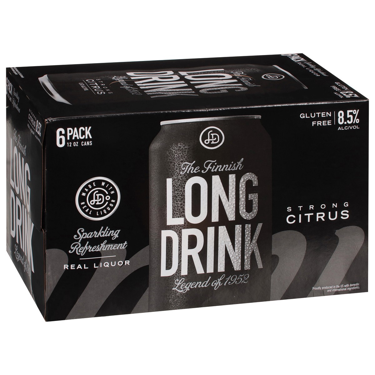 slide 8 of 12, The Finnish Long Drink Long Drink Strong Citrus Gin 6 - 12 fl oz Cans, 6 ct; 12 oz