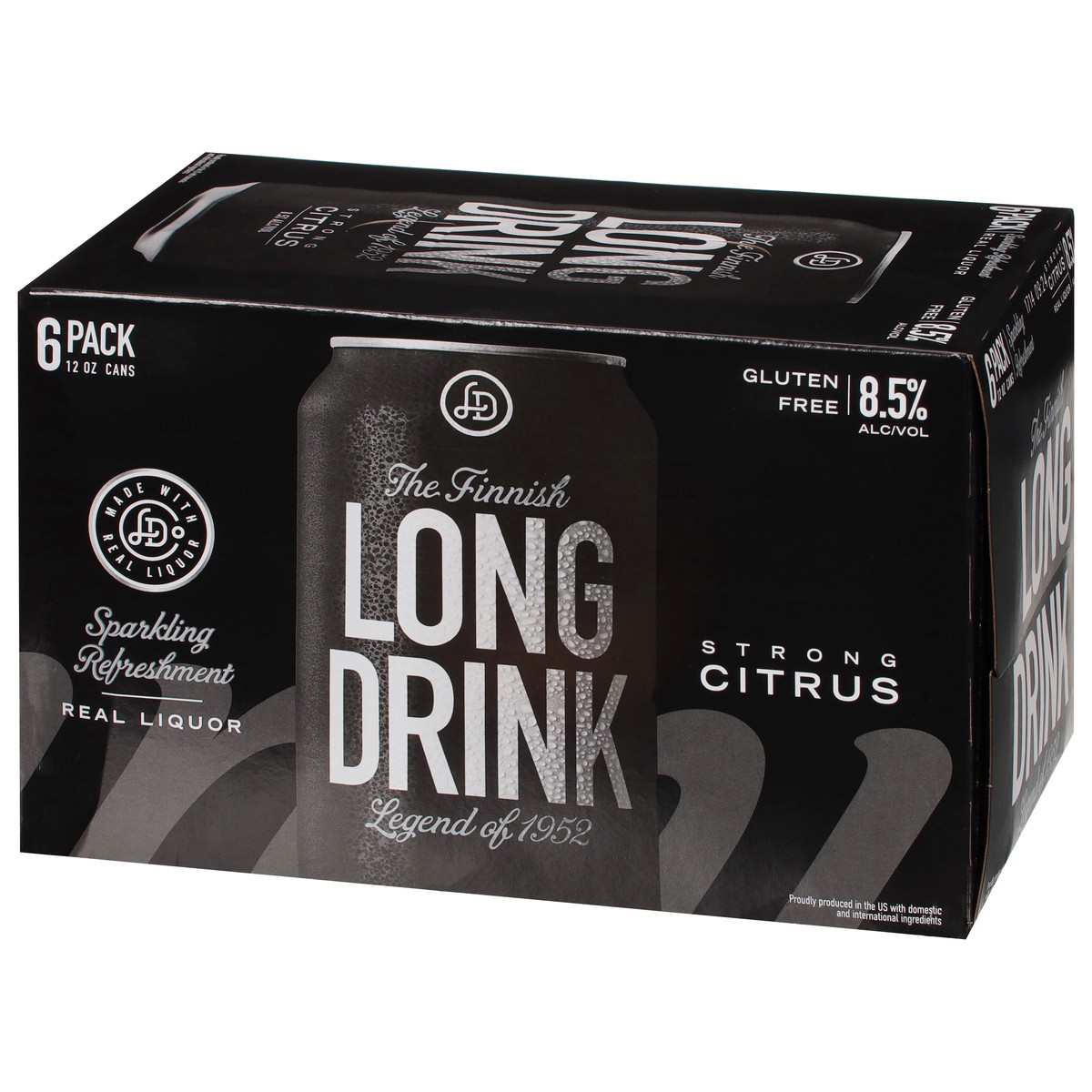 slide 11 of 12, The Finnish Long Drink Long Drink Strong Citrus Gin 6 - 12 fl oz Cans, 6 ct; 12 oz