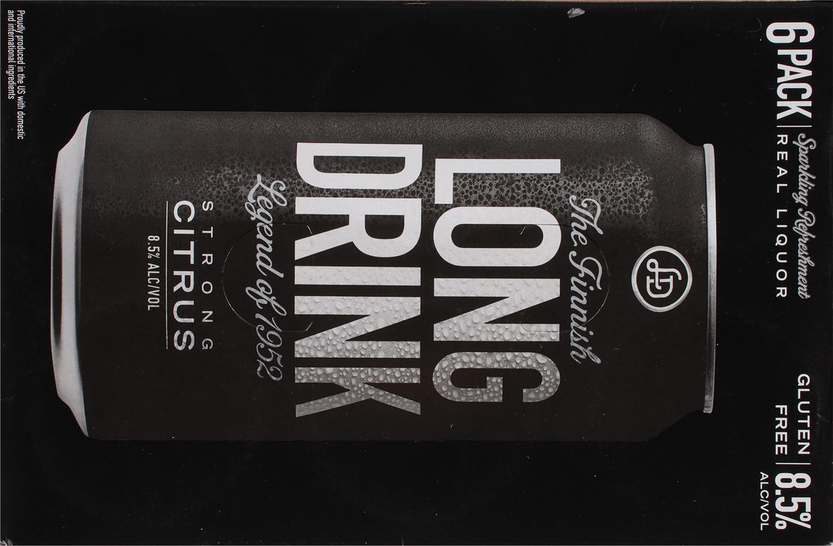 slide 5 of 12, The Finnish Long Drink Long Drink Strong Citrus Gin 6 - 12 fl oz Cans, 6 ct; 12 oz