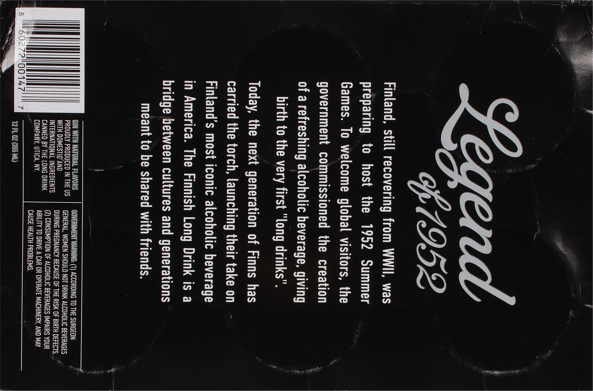 slide 2 of 12, The Finnish Long Drink Long Drink Strong Citrus Gin 6 - 12 fl oz Cans, 6 ct; 12 oz