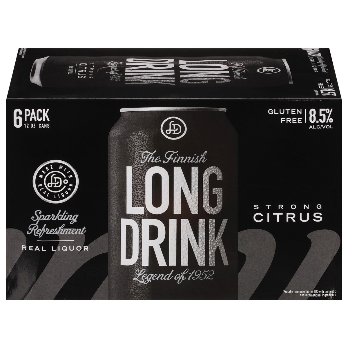 slide 1 of 12, The Finnish Long Drink Long Drink Strong Citrus Gin 6 - 12 fl oz Cans, 6 ct; 12 oz