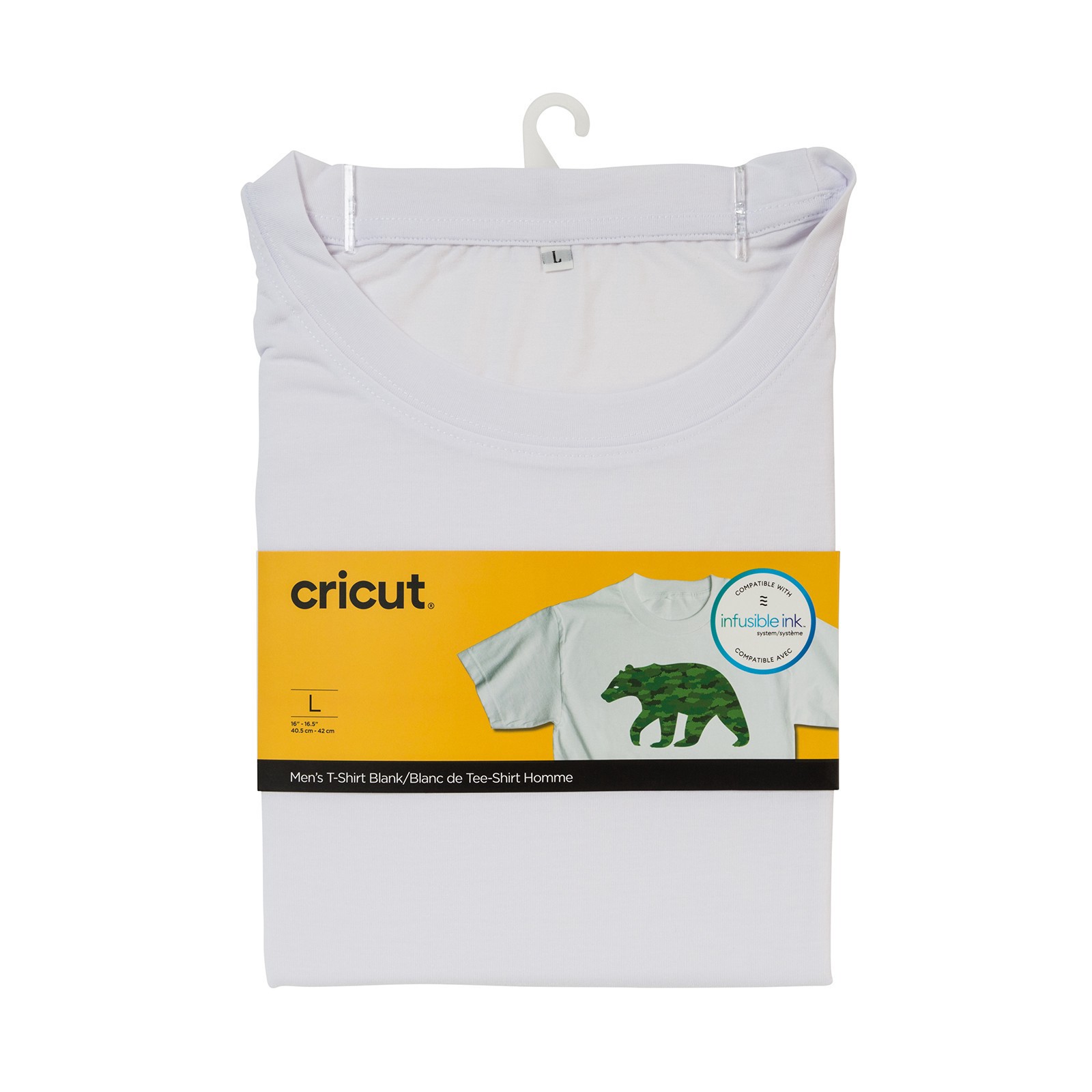 slide 2 of 9, Cricut Blank Crew Neck Men's T-Shirt, LG