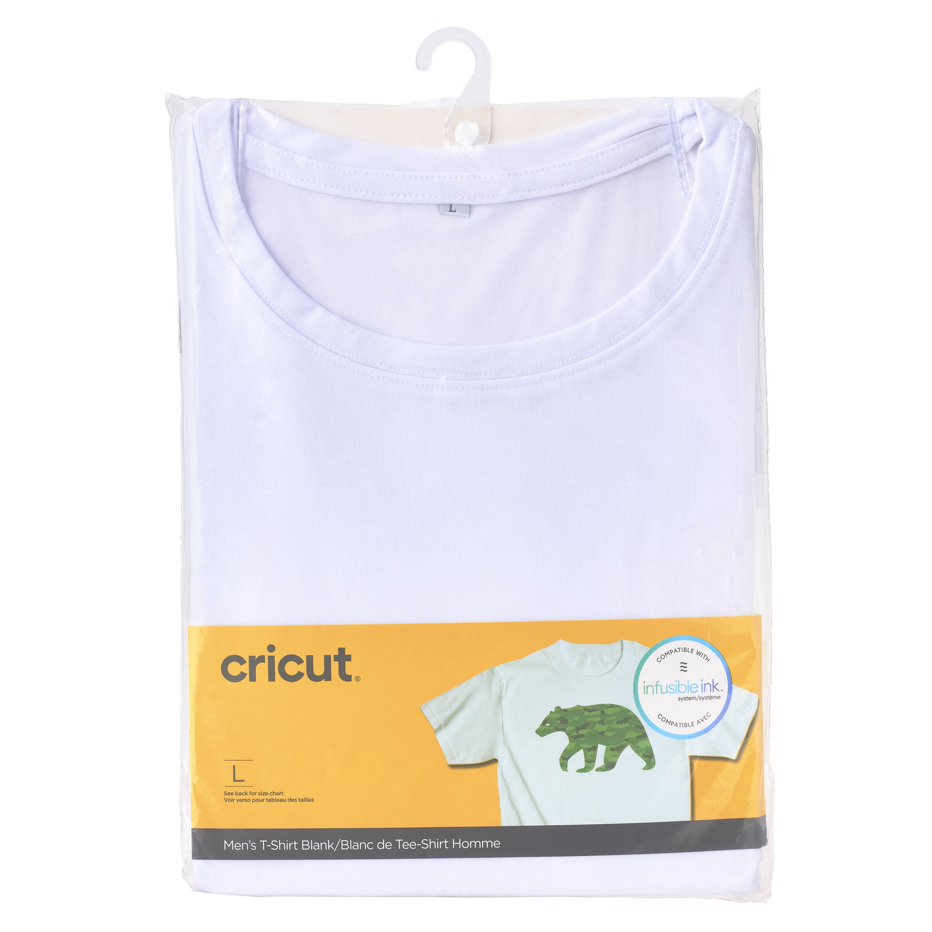slide 3 of 9, Cricut Blank Crew Neck Men's T-Shirt, LG