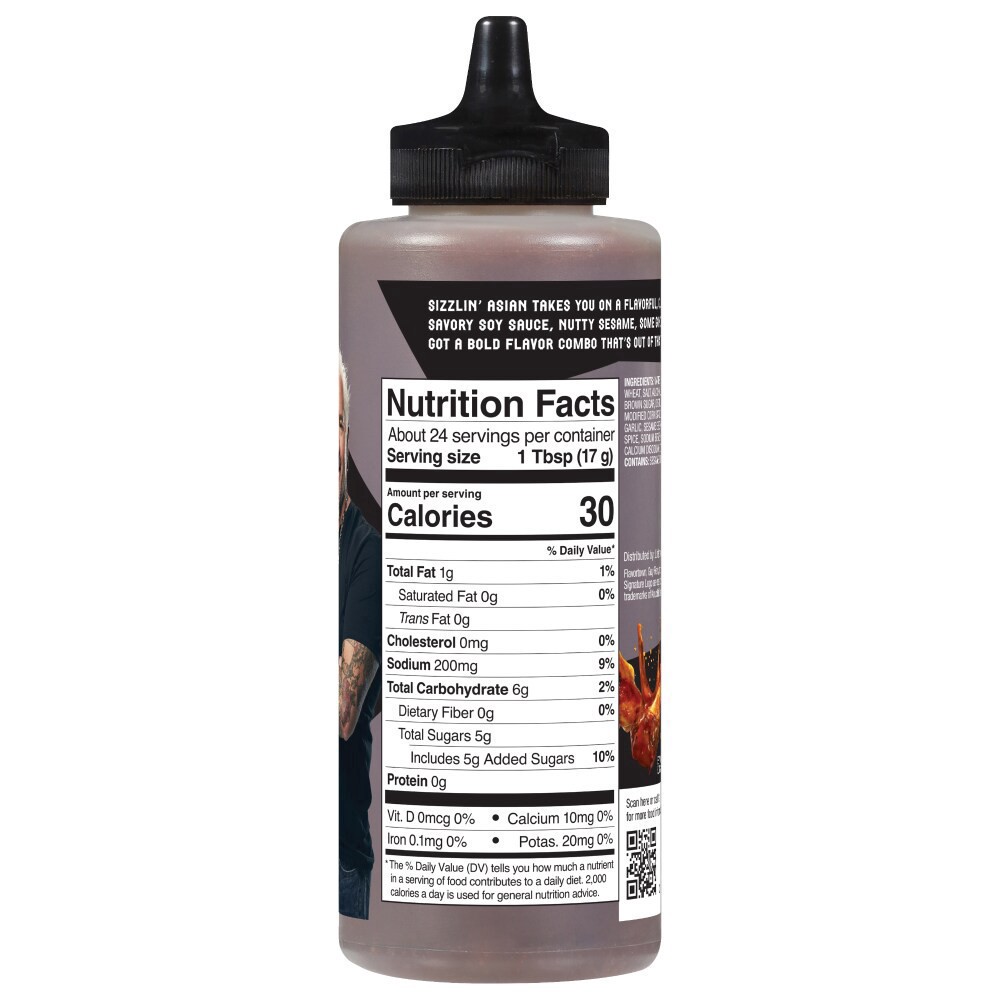 slide 2 of 2, Flavortown Sizzlin' Asian Wing Sauce 14.6 oz, 14.6 oz