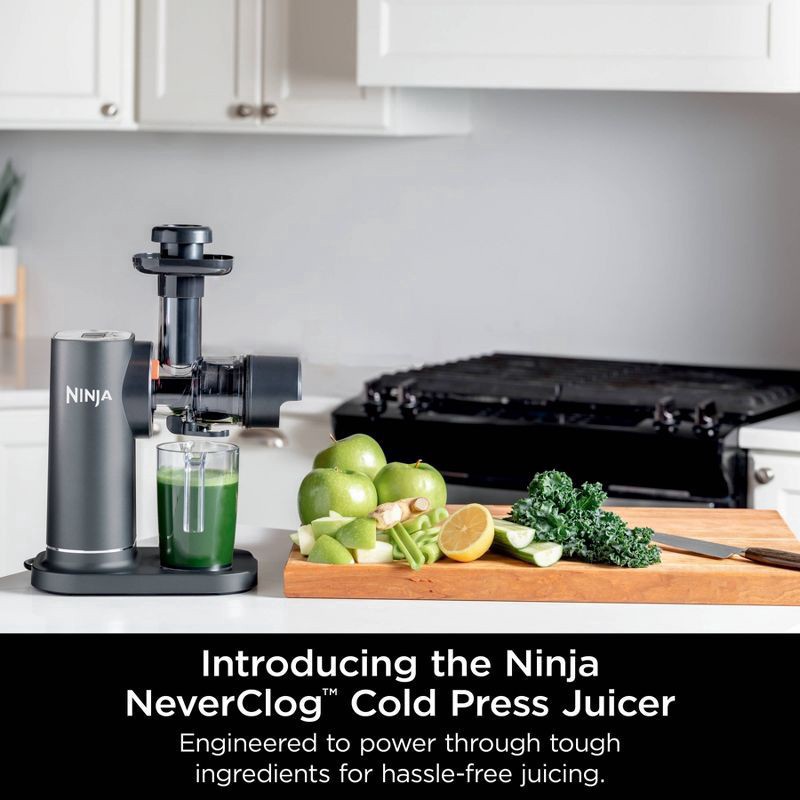 slide 8 of 11, Ninja NeverClog Cold Press Juicer Powerful Slow Juicer with Total Pulp Control Easy to Clean - JC151, 1 ct