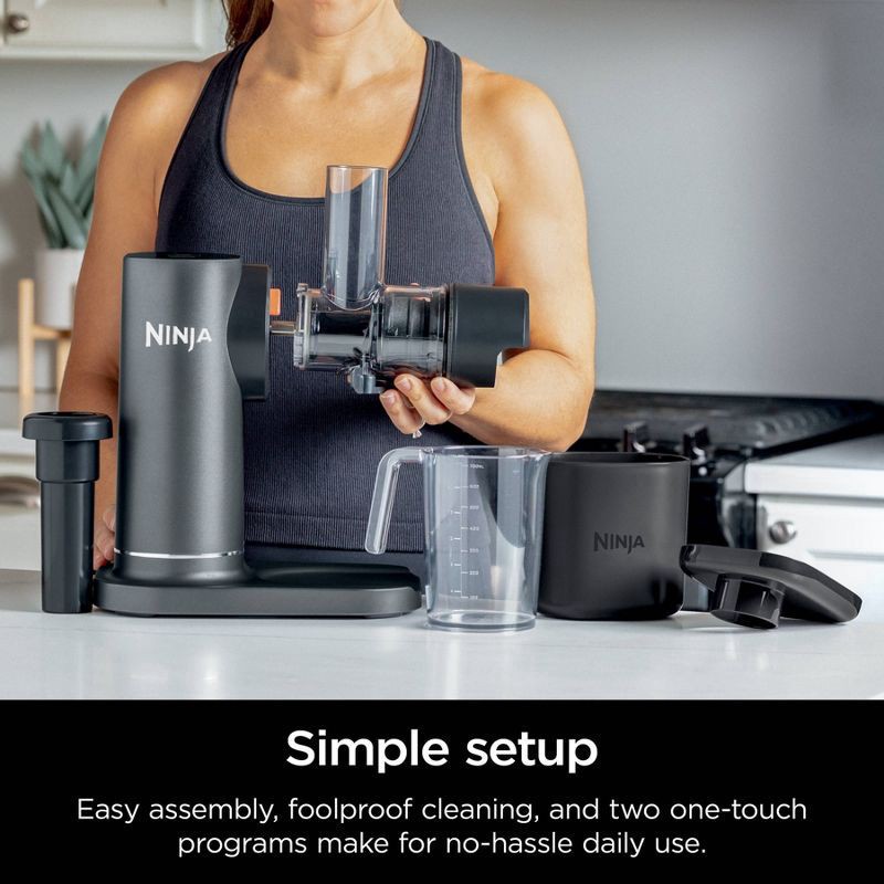 slide 9 of 11, Ninja NeverClog Cold Press Juicer Powerful Slow Juicer with Total Pulp Control Easy to Clean - JC151, 1 ct