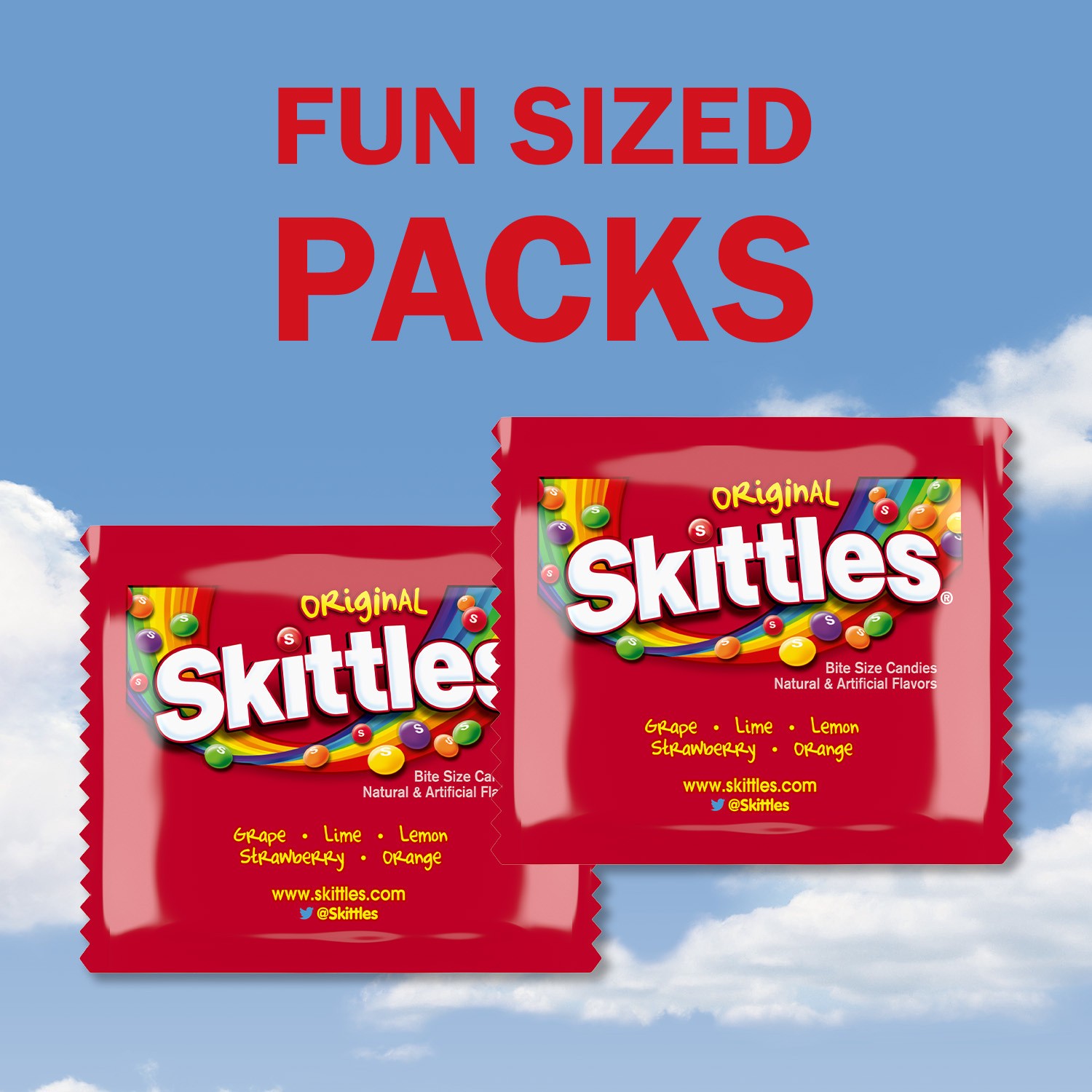 slide 8 of 8, SKITTLES Original Chewy Candy Fun Size Candy, 10.72oz, 10.72 oz