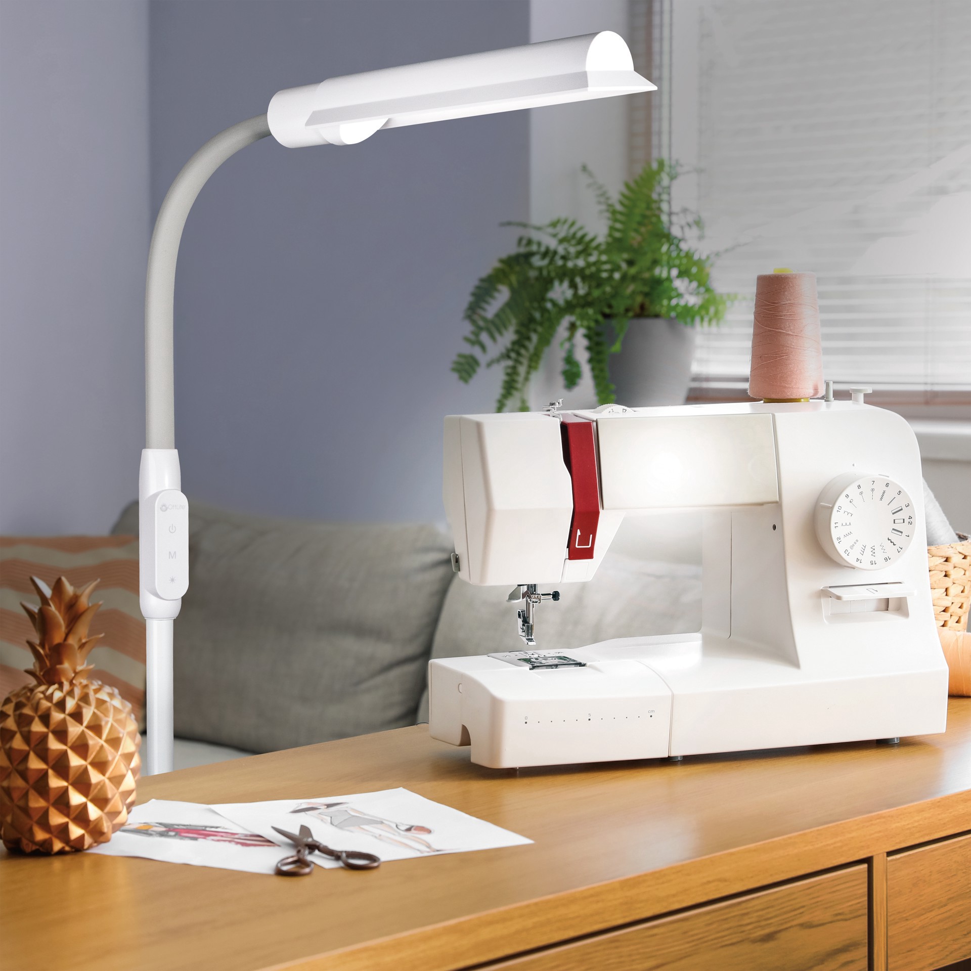 slide 9 of 10, OttLite Wingshade LED Floor Lamp, 8.19 in x 11 in