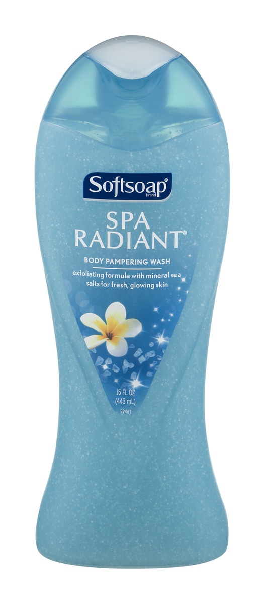 slide 1 of 1, Softsoap Spa Radiant Body Pampering Wash, 15 fl oz; 443 ml