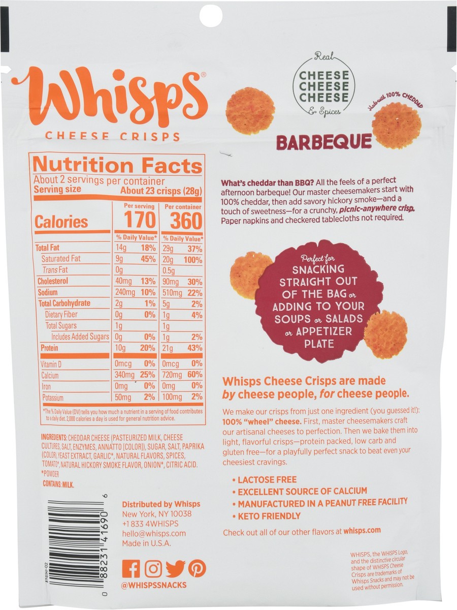 slide 4 of 9, Whisps® bacon BBQ cheese crisps, 2.12 oz