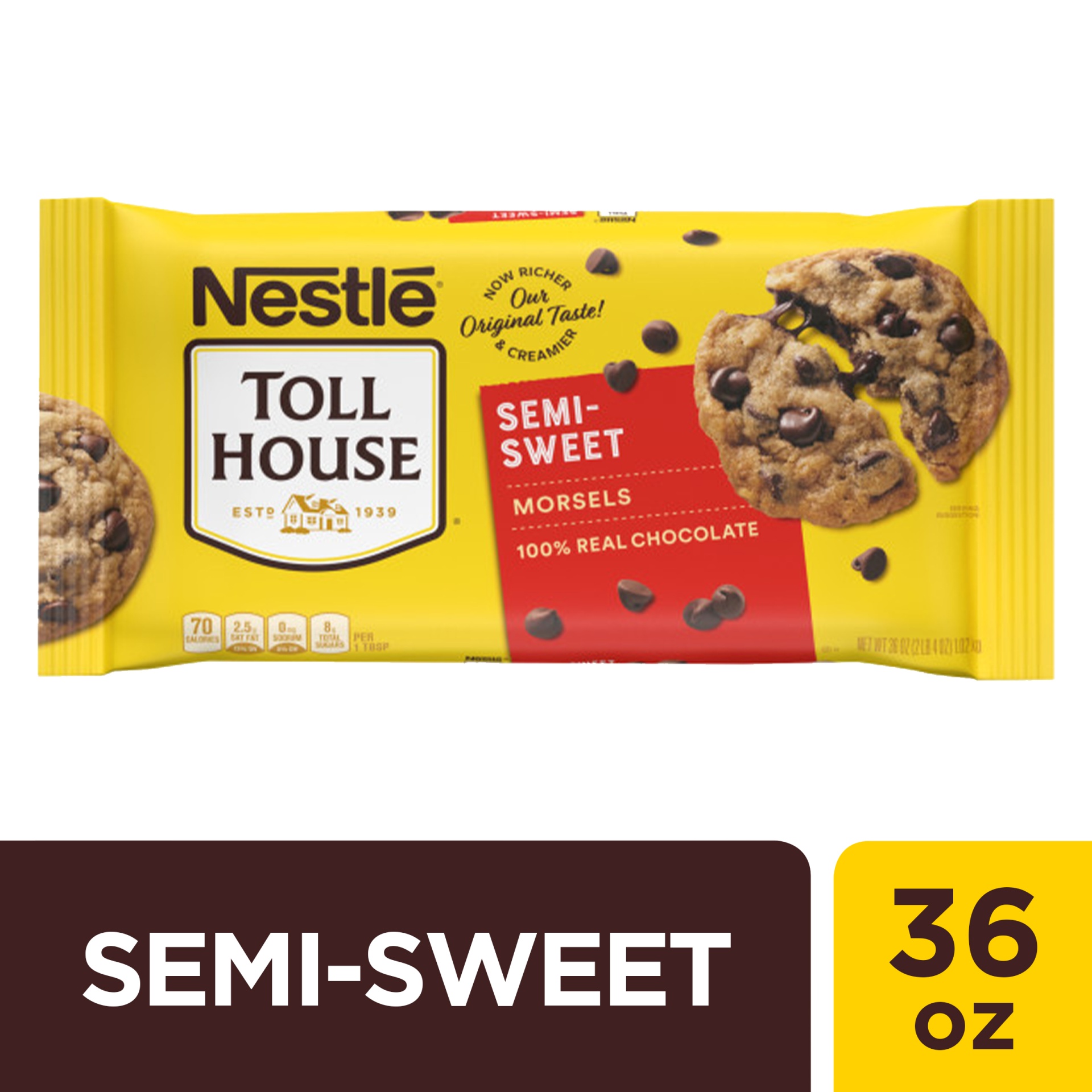 slide 1 of 6, Nestlé Toll House Semi-Sweet Chocolate Morsels, 36 oz
