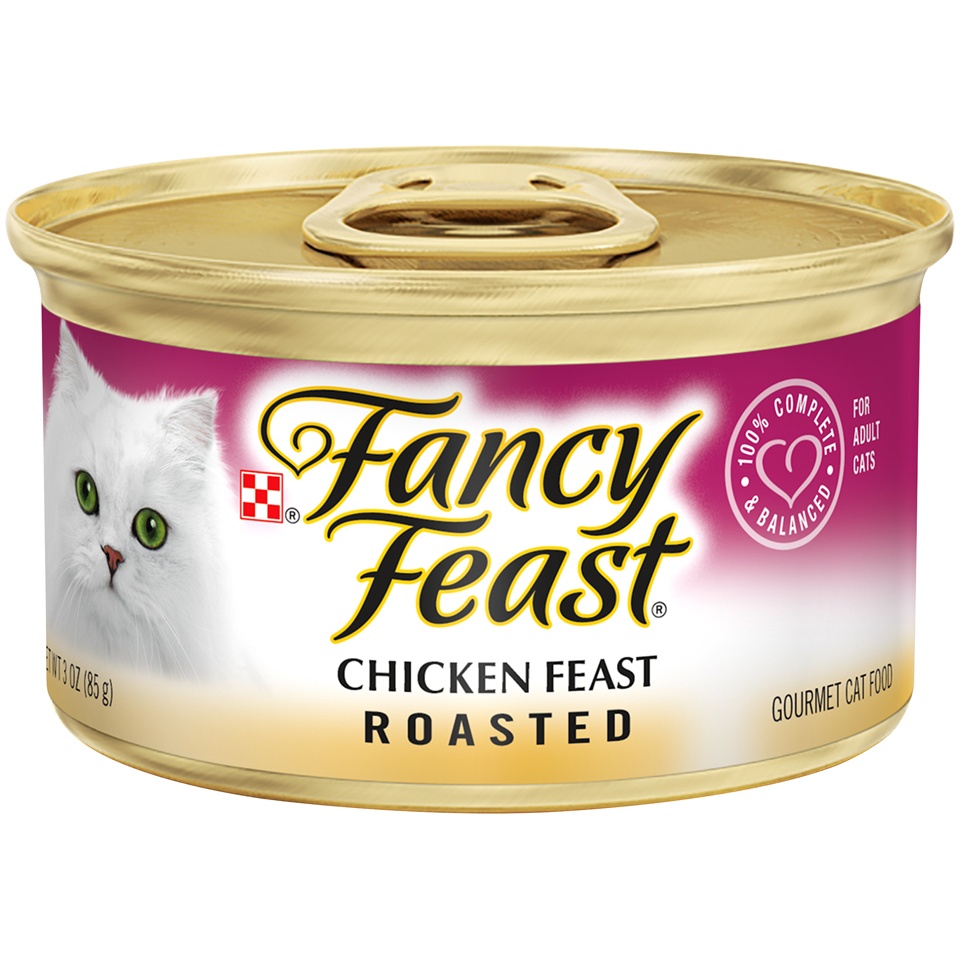 slide 1 of 7, Fancy Feast Chicken Feast Roasted Gourmet Cat Food 3 Oz, 3 oz