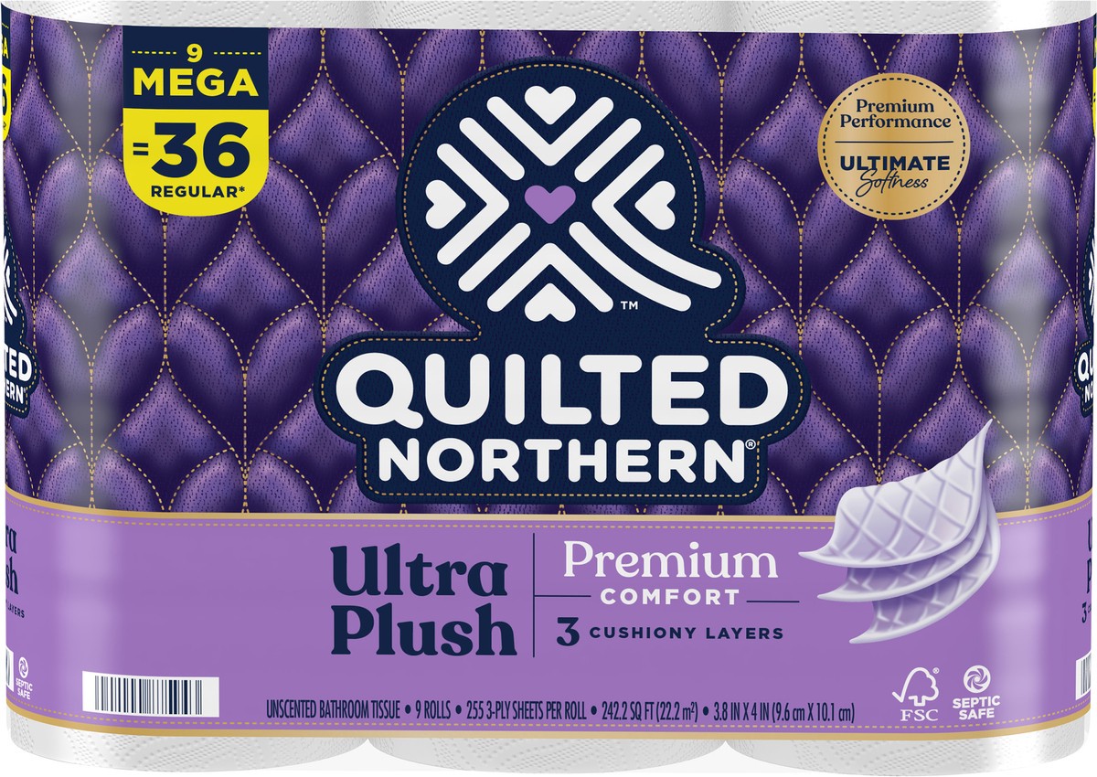 slide 3 of 5, Quilted Northern Ultra Plush Toilet Paper, 9 Mega Rolls, 9 ct