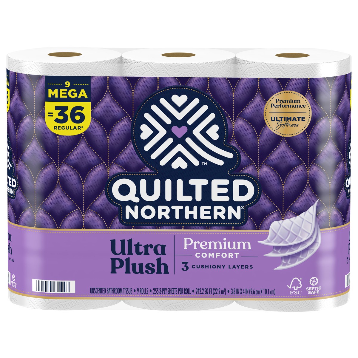 slide 5 of 5, Quilted Northern Ultra Plush Toilet Paper, 9 Mega Rolls, 9 ct