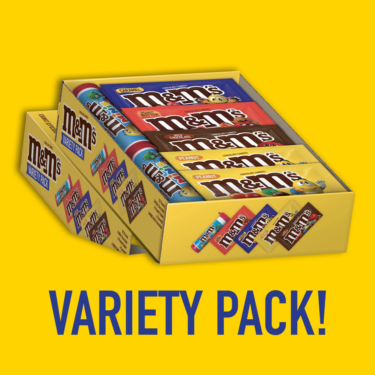 slide 4 of 8, M&M's Chocolate Candies, Variety Pack, 30 ct