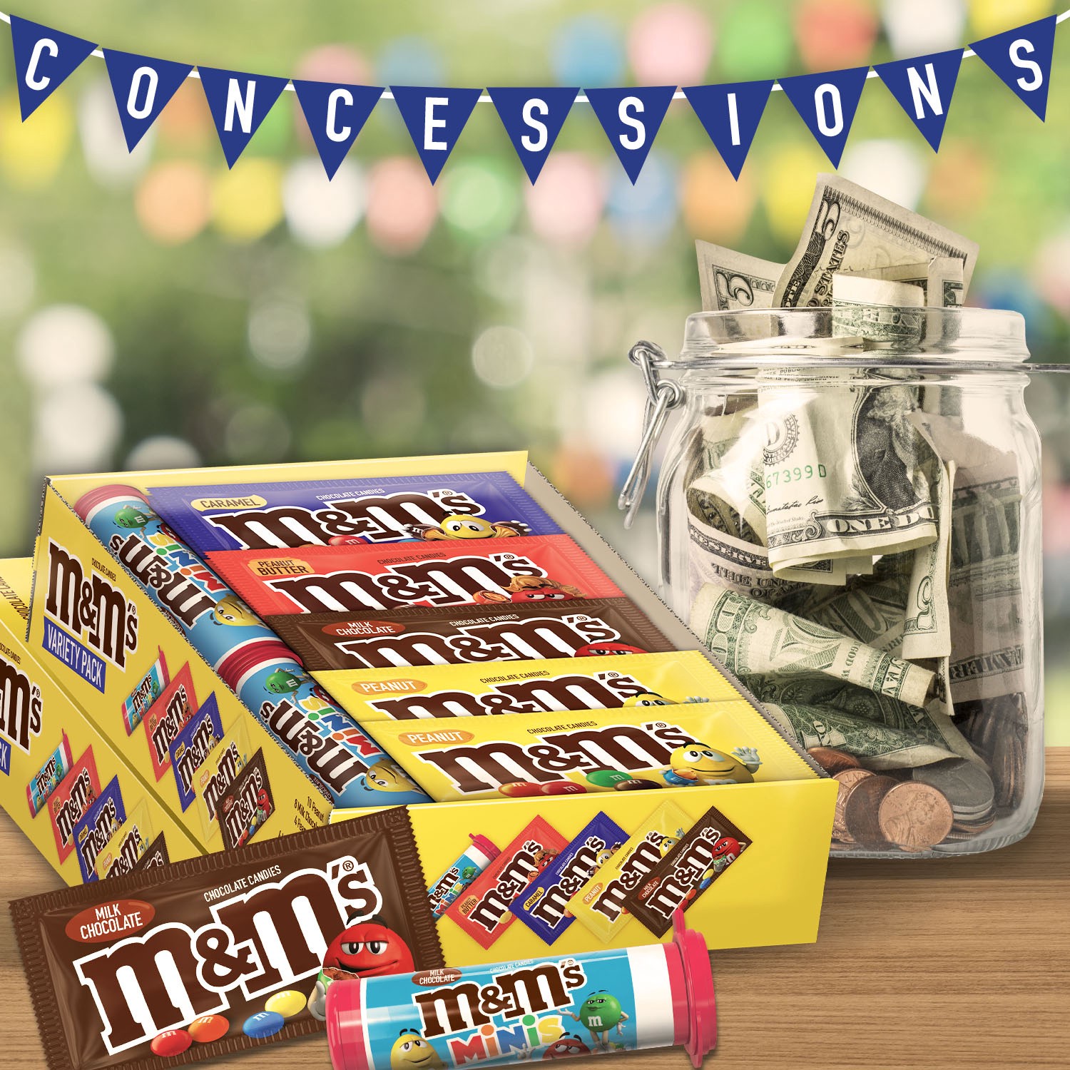 slide 3 of 8, M&M's Chocolate Candies, Variety Pack, 30 ct