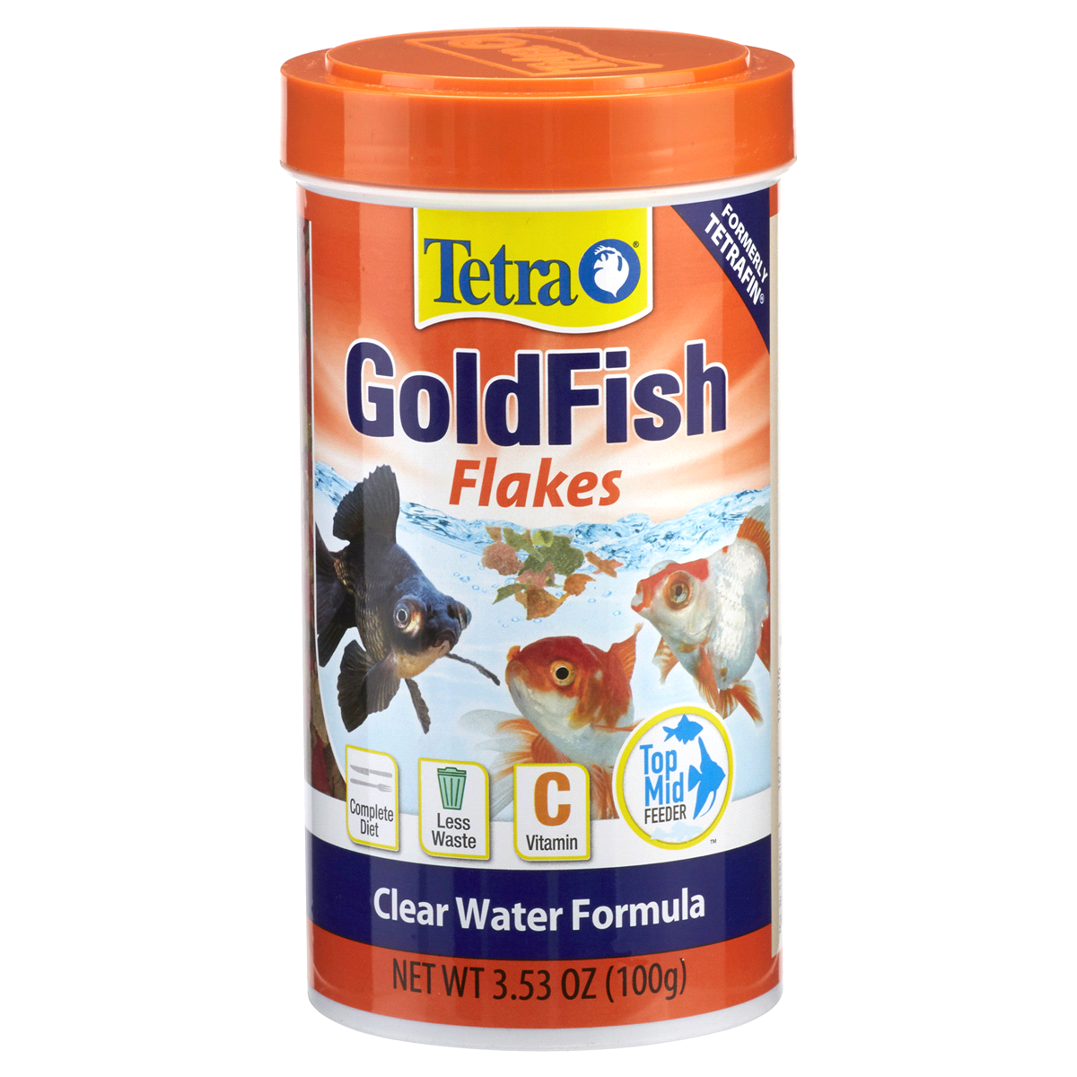 slide 1 of 1, Tetra TetraFin Goldfish Flakes 3.53 Ounces, Balanced Diet, 0.22 lb