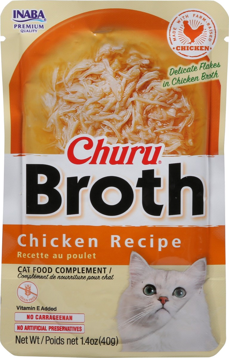 slide 3 of 15, Churu Broth Chicken Recipe Cat Food Complement 1.4 oz, 1.4 oz
